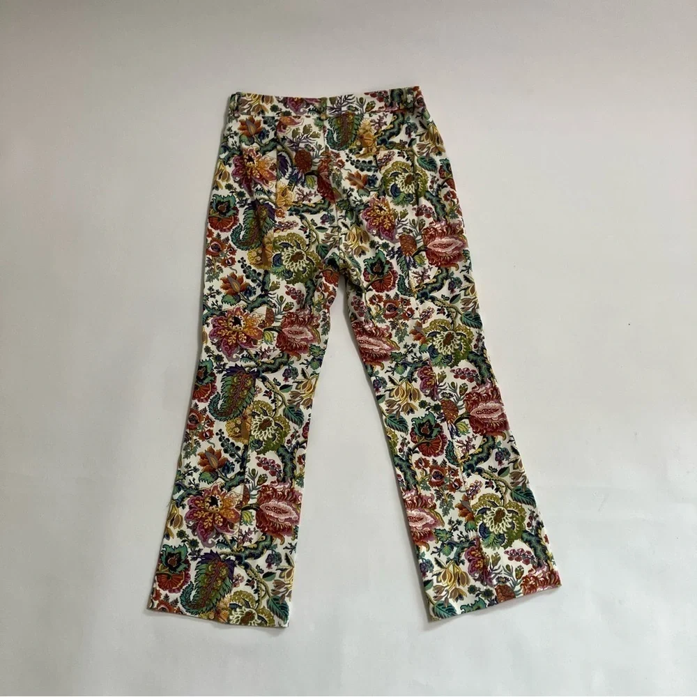 DREW micro flare floral trousers